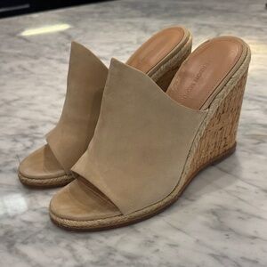 Elegant Cream colored Wedge Sandals